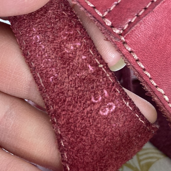 Fly London Sandals Womens 38 Red Leather Lace Up Platform Shoes Comfy - Picture 13 of 14